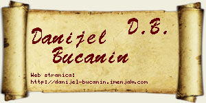 Danijel Bučanin vizit kartica